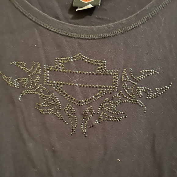 Harley Davidson  Black Long Sleeve Top - Picture 2 of 5